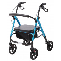 Ролатор алюминиевый облегченный с регулировкой высоты сиденья MED1-KY9158L-8