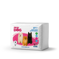 Подгузники для собак Леди Дог, размер S (10 шт в упаковке) MED1-LD-S