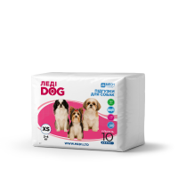 Подгузники для собак Леди Дог, размер XS (10 шт в упаковке) MED1-LD-XS