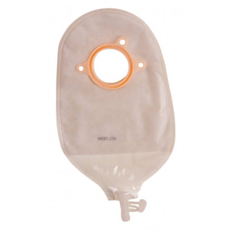 Two-piece urostomy bag, 50mm flange (transparent) MED1-OS07-T50