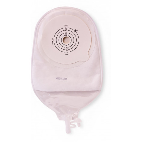 Купити Мішок уростомний однокомпонентний, фланець 15-50 мм (прозорий) MED1-OS08-T1550 (MED1-OS08-T1550). Зображення №1