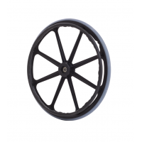 Wheelchair rear wheel, 24 plastic MED1-RW14