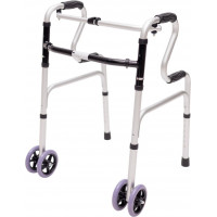 Standard two-level walkers with wheels MED1-SC4015AW
