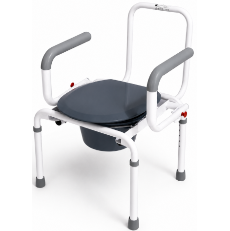 Commode chair with folding armrests MED1-SC7010