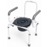 Commode chair with folding armrests MED1-SC7010