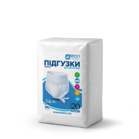 Трусы-подгузники для взрослых при недержанные мочи одноразовые MED1-WC02, размер XХL (20 шт. в упаковке)