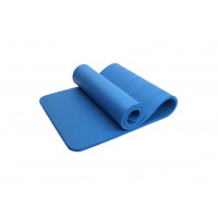 Коврик для фитнеса и йоги синий MaxIQ-MD9010