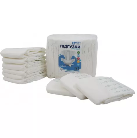 Adult Diapers MED1-WC01, Size XL (10 pcs per pack)