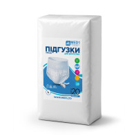 Труси-підгузки для дорослих MED1-WC02, розмір L (20 шт в упаковці)