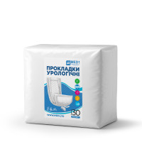 Прокладки урологічні при нетриманні сечі одноразові MED1-WC04, розмір 55*20 см (30 шт в упаковці)