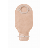 One-piece open-type ostomy bag with pediatric wire clamp, 15-35 mm flange, flesh-colored MED1-OS10-S1535