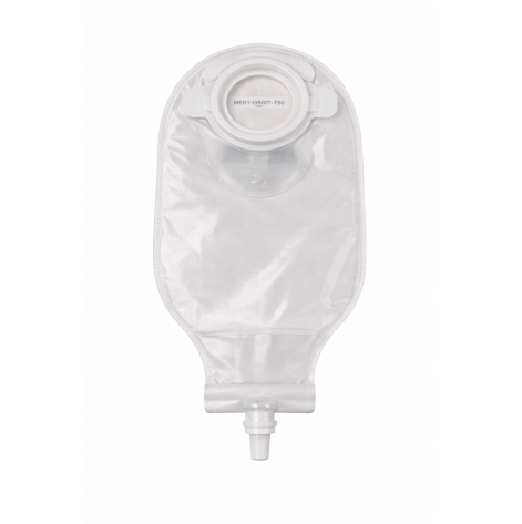Two-piece urostomy bag, 50mm flange (transparent) MED1-OS07-T50