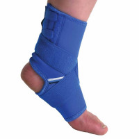 Neoprene ankle bandage with additional fixation (blue) р.1