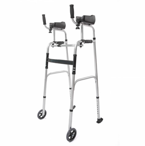 Walking walker with armrest and wheels MED1-N26