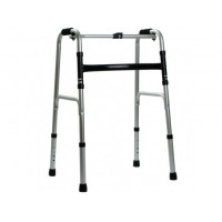 Universal walkers (2in1 walking + fixed), folding, adjustable, aluminum (black)