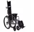 Multifunctional wheelchair RECLINER chrome