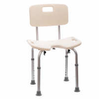 Shower chair with backrest, 4 legs MED1-N05