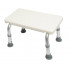 Low stool or step for shower with 4 legs with height adjustment MED1-SC6050-A