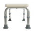 Low stool or step for shower with 4 legs with height adjustment MED1-SC6050-A