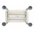 Low stool or step for shower with 4 legs with height adjustment MED1-SC6050-A