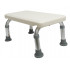 Low stool or step for shower with 4 legs with height adjustment MED1-SC6050-A