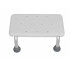 Low stool or step for shower with 4 legs MED1-N04