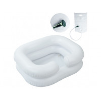 Inflatable bath for washing hair (PVC) + water tank + tube with watering can
