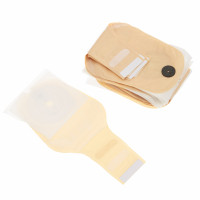 Single-component open-type colostomy bag with soft Velcro fastener MED1-OS04