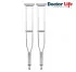 Axillary aluminum telescopic crutches, gray, 114-134 cm
