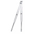 Axillary aluminum telescopic crutches, gray, 134-154 cm