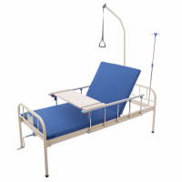 Медицинская 2-секционная кровать для больницы, клиники, дома MED1-C001 (видеообзор)