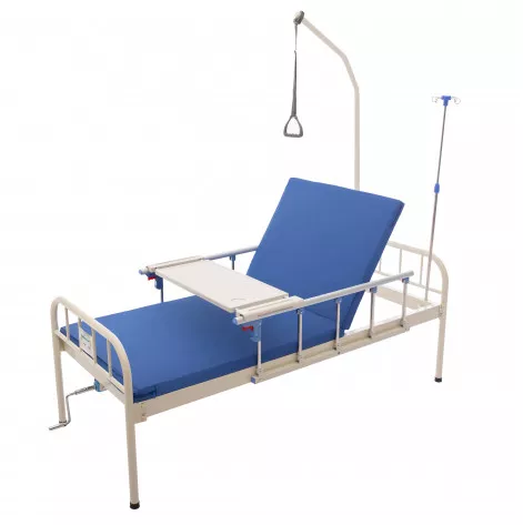 Medical 2-section bed for hospital, clinic, home MED1-C001 (video review)
