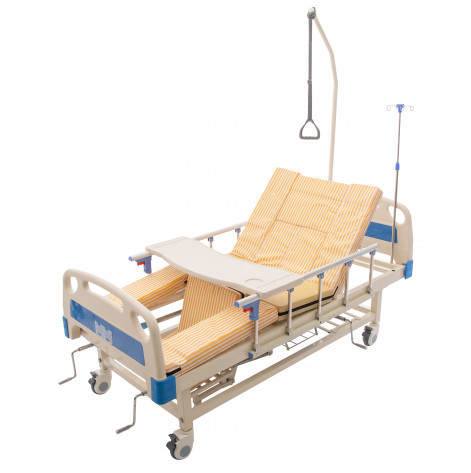 Medical bed with toilet and side-turn function for seriously ill patients