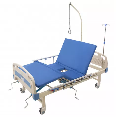 Купить Медицинская кровать 4 секционная MED1-C15 (широке) c туалетом особо широкая (MED1-C15 (широке)). Изображение №1