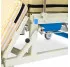 Wide medical bed with toilet and side-turn function for seriously ill patients
