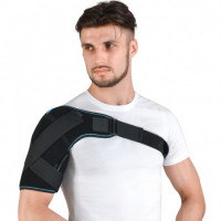 Neoprene shoulder bandage right (black) size 1