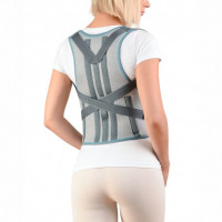 Corset posture corrector (with stiffening ribs) (grey) р.1
