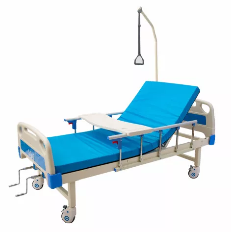 Medical bed 4 sections MED1-C09-1 for hospital, clinic, home. Functional bed for disabled people (video review)