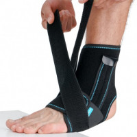 Ankle brace with additional fixation universal (black) r.1