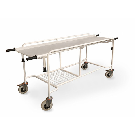 Medical trolley for transporting patients with a removable stretcher TPBs