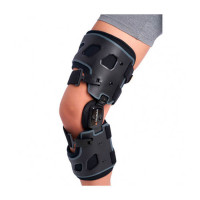 Rigid knee orthosis functional for osteoarthritis