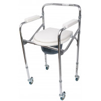 Standard toilet chair on wheels MED1-SC7001W