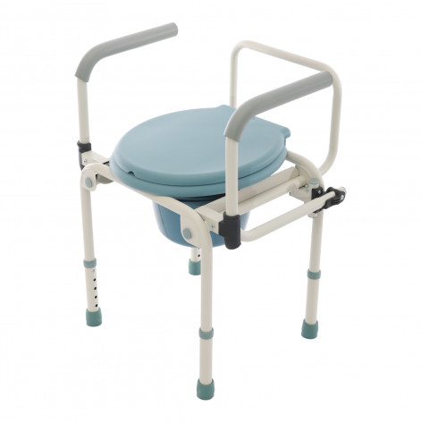 Standard Commode Chair with Flip-Up Armrests MED1-KY800