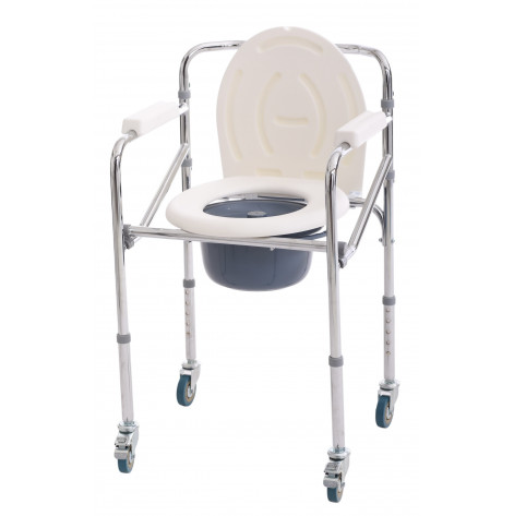 Standard toilet chair on wheels MED1-SC7001W