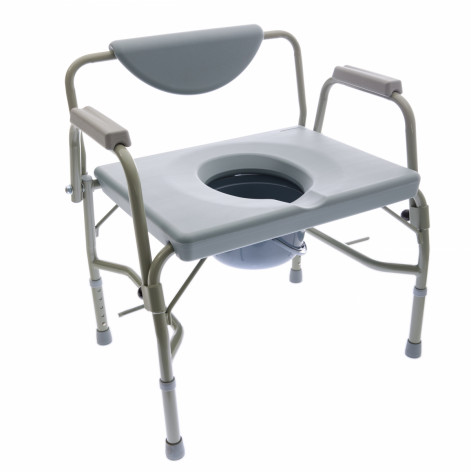 Купити Крісло туалет баріатричне алюмінієве з відкидними підлокітниками MED1-N34 (MED1-N34). Зображення №1