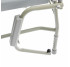 Bariatric aluminum toilet chair with folding armrests MED1-N34