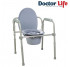 Folding steel toilet chair 12627