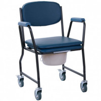 Collapsible toilet chair with soft seat OSD-MOD-WAVE2