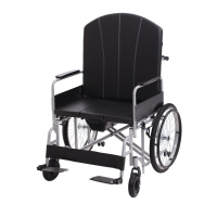 Wheelchair with toilet extra wide reinforced MED1-KY607-70