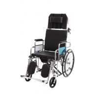 Wheelchair with toilet steel MED1-KY608GC-51